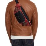 Coach NWT Track Belt Bag With Tartan Plaid Print Photo 3