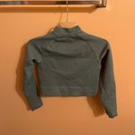 T A L A  Teal Half Zip Cropped Long Sleeve Photo 3