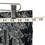 Anthropologie  Bias Satin Midi Skirt 8 Black Floral Romantic Fairy Whimsygoth NEW Photo 7