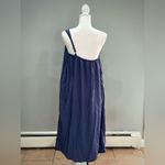 Old Navy Navy Blue One-Shoulder Drapey Dress Size M EUC Photo 1