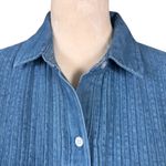 Old Navy  XSP The Boyfriend Shirt long sleeve collared button down denim women's Photo 4