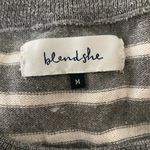 ASOS 💜 Blendshe Sweater via Striped gray Sweater with Sparkle Trim Photo 5