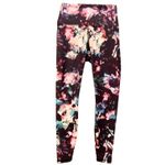 Colorful Leggings Small Floral Abstract Activewear Workout Gym Yogo Pilates Purple Photo 1
