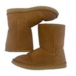 Leather Suede Fur Lined Winter Snow Boots Mid Photo 2