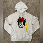 Disney NWT  Minnie Mouse Licensed Character Crochet Patch Hoodie Heather Gray M Photo 2