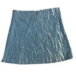 KAVU  Women's Skirt‎ Sz 8 Athletic Athleisure Blue Grey White Side Zip New Photo 2