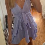 Selfie Leslie Lavender Ruffle Dress Photo 1