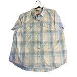Eddie Bauer NWT Women’s Blue Plaid Short-sleeve Outdoor Adventure Shirt X-Large Photo 2