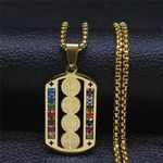 Crystal Stainless Steel Pendant Necklace Photo 3