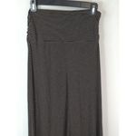 Anthropologie Bella Luxx Black Stripe Jersey Foldover Maxi Skirt Size M Photo 2
