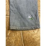 Quacker Factory Vintage The  Blue Jeans Womens Size 10 Floral Embroidered Cotton Photo 7