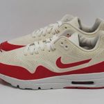Nike Men's Air Max 1 Ultra Moire Sneakers Size 7.5 White Red Photo 0