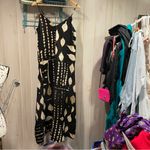 Banana Republic Cute satin stretchy silky batik safari maxi dress flowy boho Photo 10