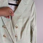 DKNY  3 Button Plaid Blazer in Rose Garden NWT Photo 2