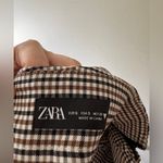 ZARA Women's Houndstooth Stretch Ankle Pants Photo 4