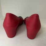 Crocs  Women's Red and Black Wedges Photo 3