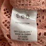 Sea New York Diamond Eyelet Peplum Tank Pink Size 0 Photo 4