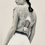 NWOT Free People Movement Tied And True Top Blue Size M Photo 1