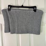 The North Face  Knit Cowl Neck Warmer Gray Infinity‎ Striped Soft Winter Scarf Photo 4