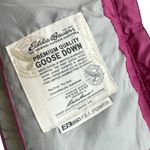 Eddie Bauer Women’s XS Goose Down Puffer Vest Fuchsia Pink Hooded Winter Warm Photo 2