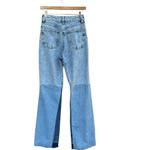 ZARA  Mid-Rise Wide Leg Contrast Seamless Side Wash Jeans Photo 8