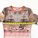 Alice + Olivia DELAINA MESH TOP VERSAILLES BUTTERFLY PRINT Size XS NWOT Photo 8