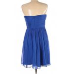 J.Crew Blue Strapless Silk Bridesmaid Dress Size 8 Photo 3