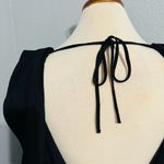 ZARA Bloggers Fav Black Prom Elegant Open Back Fluid Neck Knit Maxi Dress Sz L Photo 12