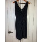 Ralph Lauren Lauren  LBD Sheath Dress Size 8 Sophisticated Stretchy Special Event Photo 2