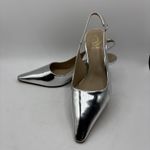 Sam Edelman Womens Bianka Soft Silver Patent Slingback Pump Sz 9 Photo 2