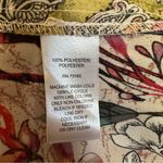 Spense Beige Paisley Floral Print Print Sleeveless Tunic Blouse Multiple Photo 8