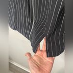 LA Hearts Black and White Pinstripe Mini Dress Photo 3