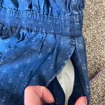 Express Chambray Anchor Print Romper | Size Small Blue Photo 6