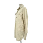 Madewell Long Belted Chore Coat Cream Ivory Size XL **Missing Belt Photo 4