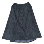Vintage Blue Willow Paisley Skirt 100% Cotton Maxi Women's 12 Pattern Maximalist Photo 1