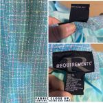 Requirements  BLUE W/PASTEL PINK & YELLOW TWEED SKIRT SUIT WITH FRINGE ACCENT 16 Photo 9