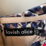 Lavish Lice Lavish Alice Leopard Print Velvet Dress US 6 Photo 5