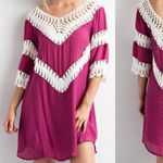 Wishlist Spliced Crochet Tunic Dress Photo 6
