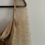 Hello Molly Pearl-Embellished Beige Dress Photo 4