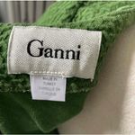Ganni  Textured Green Short Sleeve Fit Flare Mini Dress XS Photo 4