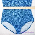 Speedo NEW Print High Neck One Piece Women's Recreational swimsuit, 18 Photo 4