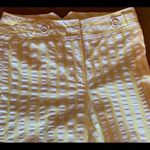 Etcetera  Poplin Striped Kick Flair Capri. Size 4 Photo 4