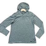 Nike  dri-fit green hooded athletic long sleeve top M Photo 0