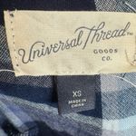 Universal Threads blue tie and button front plaid dress size XS Photo 5