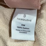 Thirdlove  Weekend Terry Sweatshirt Cream Women’s Small Photo 2