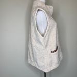 Orvis Fleece Vest Oatmeal Tapestry Trim Sz Large Photo 2