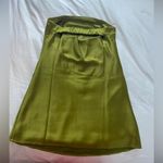 Wild Fable Women's Satin Tube Dress -  Olive Green Photo 3