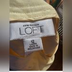 Loft Ann Taylor  Laura Size 12‎ Yellow Wide Leg Dress Pants Photo 4