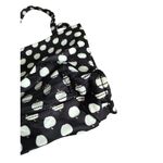 Kate Spade  Cream Black Apple Print Tote Nylon Shoulder Bag Photo 9