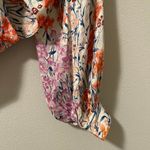 Reiss  Elle Floral Coral White Tie Blouse (2) Photo 6